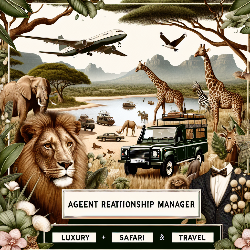 Agent Relationship Manager – Luxury Safari & Travel – Cape Town – South Africa