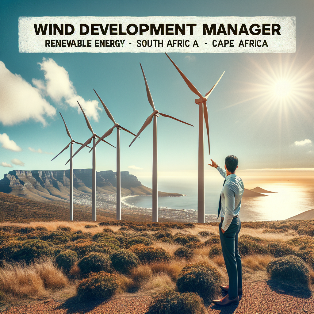 Wind Development Manager – Renewable Energy (South Africa | Cape Town)